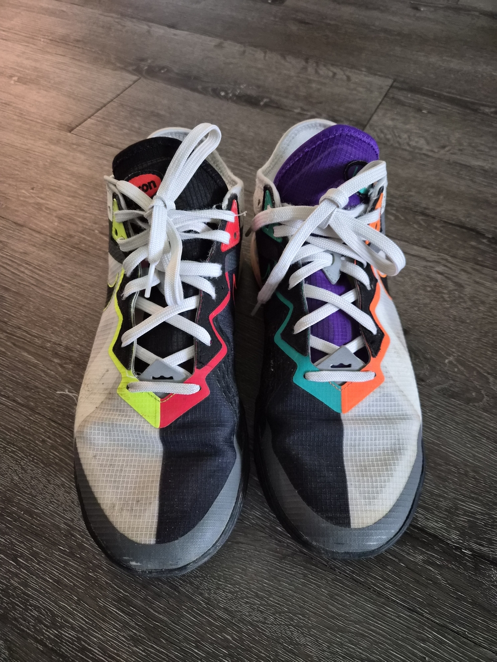 Kids Multicolor Athletic Sneakers - Neon Accents